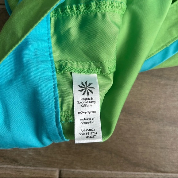 Athleta Green and Blue Board Shorts - Picture 3 of 4